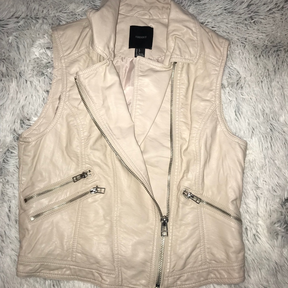 F21 Faux Leather Vest